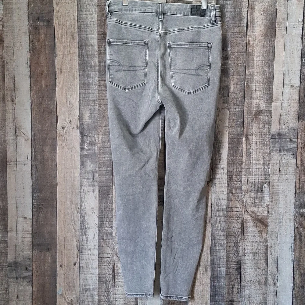 Women's American Eagle Curvy Hi-rise Skinny Distressed Jeggong Jeans Size 6